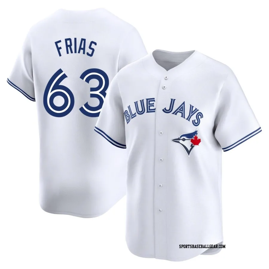 Luis Frias Men's Toronto Blue Jays White Limited Home Jersey