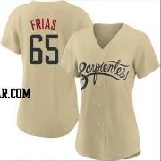 Luis Frias Women's Arizona Diamondbacks Gold Authentic 2021 City Connect Cool Base Jersey