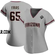 Luis Frias Women's Arizona Diamondbacks Gray Authentic Road 2023 World Series Jersey