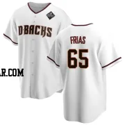 Luis Frias Youth Arizona Diamondbacks White Replica Home 2023 World Series Jersey