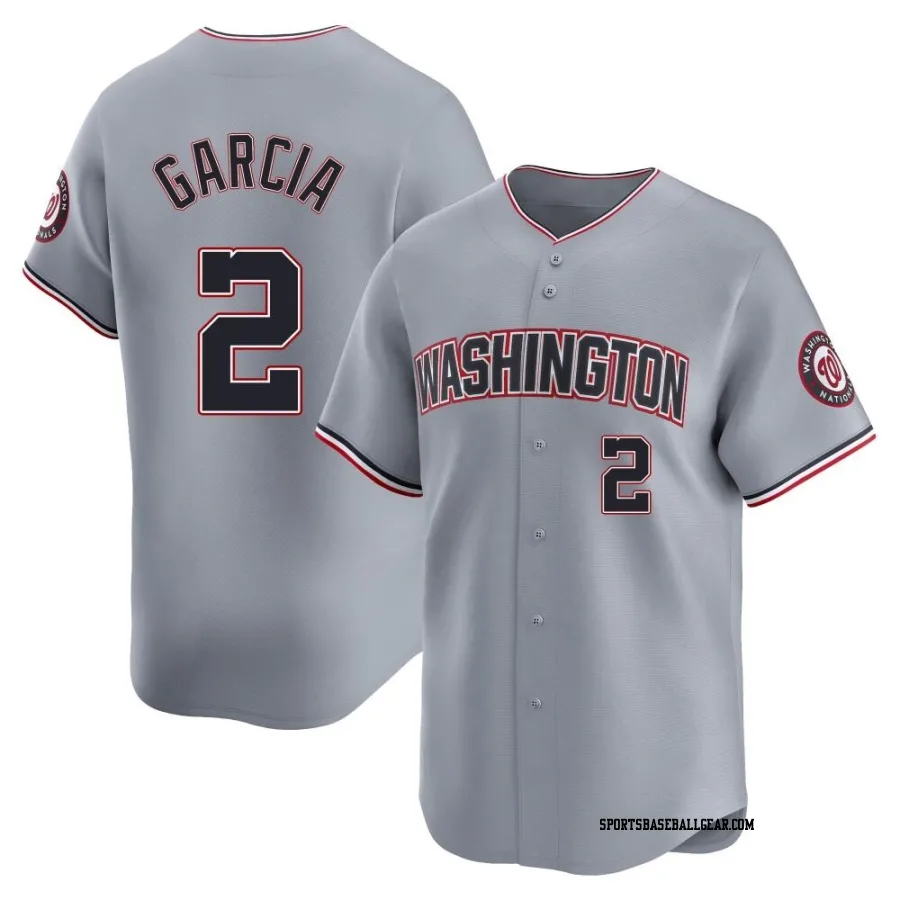 Luis Garcia Jr. Men's Washington Nationals Gray Limited Road Jersey