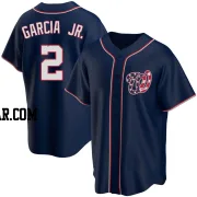 Luis Garcia Jr. Men's Washington Nationals Navy Replica Alternate Team Jersey