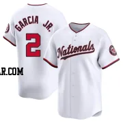 Luis Garcia Jr. Men's Washington Nationals White Limited Home Jersey