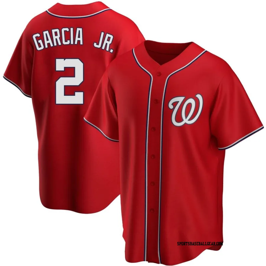 Luis Garcia Jr. Youth Washington Nationals Red Replica Alternate Jersey