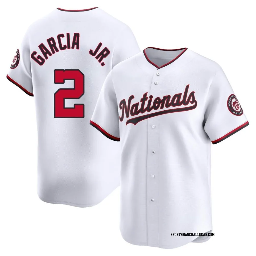 Luis Garcia Jr. Youth Washington Nationals White Limited Home Jersey