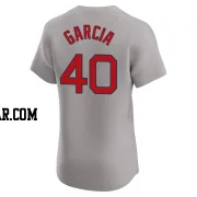 Luis Garcia Men's Boston Red Sox Gray Elite Road Jersey