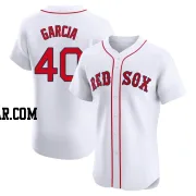 Luis Garcia Men's Boston Red Sox White Elite Home Jersey