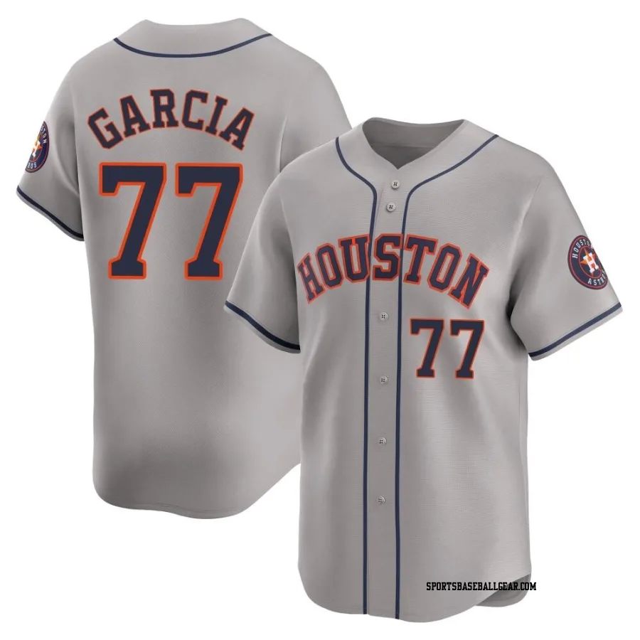 Luis Garcia Men's Houston Astros Gray Limited Away Jersey