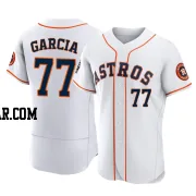 Luis Garcia Men's Houston Astros White Authentic 2022 World Series Home Jersey