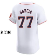 Luis Garcia Men's Houston Astros White Elite Home Jersey