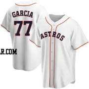 Luis Garcia Men's Houston Astros White Replica Home Jersey