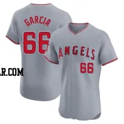 Luis Garcia Men's Los Angeles Angels Gray Elite Road Jersey