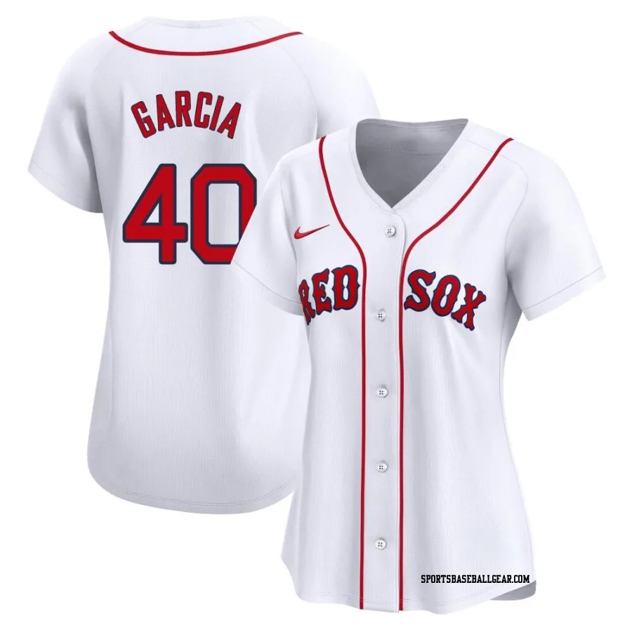 Luis Garcia Women's Boston Red Sox White Limited Home Jersey