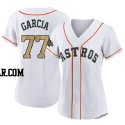 Luis Garcia Women's Houston Astros Gold Replica White 2023 Collection Jersey