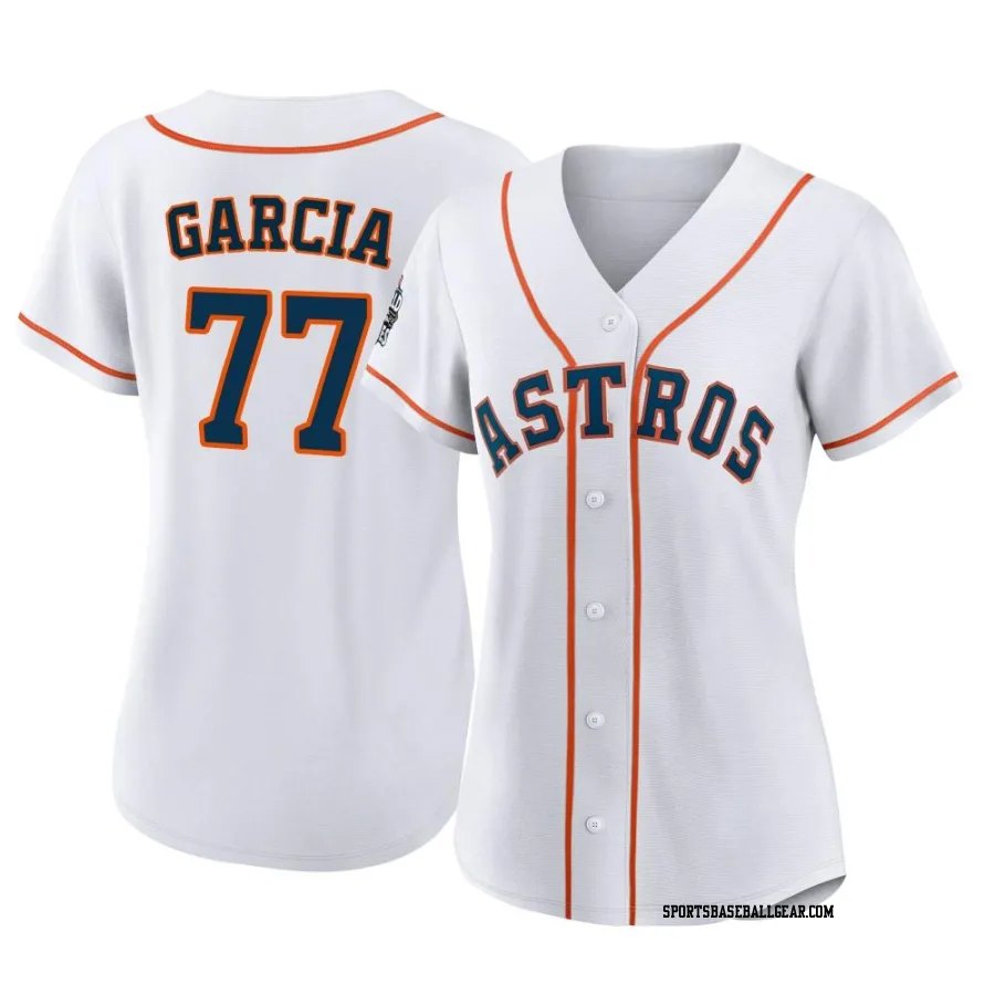 Luis Garcia Women's Houston Astros White Authentic 2022 World Series Home Jersey