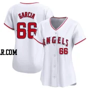 Luis Garcia Women's Los Angeles Angels White Limited Home Jersey