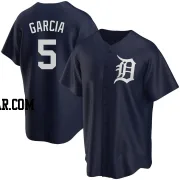 Luis Garcia Youth Detroit Tigers Navy Replica Alternate Jersey