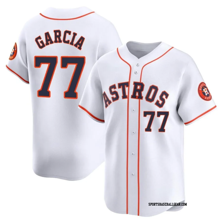 Luis Garcia Youth Houston Astros White Limited Home Jersey