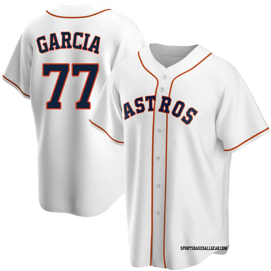 Luis Garcia Youth Houston Astros White Replica Home Jersey