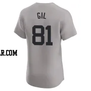 Luis Gil Men's New York Yankees Gray Elite Road Jersey