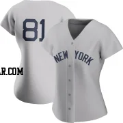 Luis Gil Women's New York Yankees Gray Authentic 2021 Field of Dreams Jersey