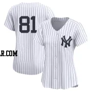 Luis Gil Women's New York Yankees White Limited Yankee Home 2nd Jersey