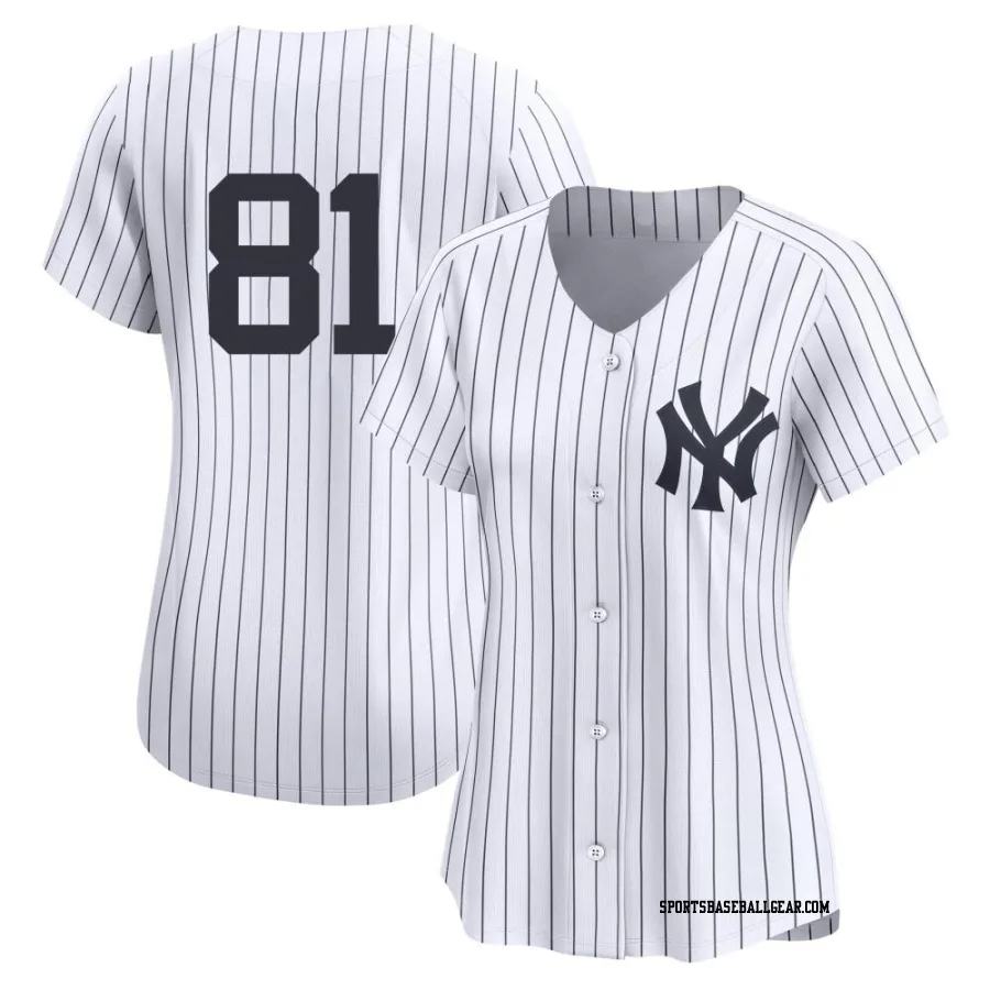 Luis Gil Women's New York Yankees White Limited Yankee Home 2nd Jersey