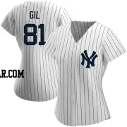 Luis Gil Women's New York Yankees White Replica Home Name Jersey