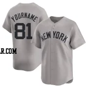 Luis Gil Youth New York Yankees Gray Limited Away Jersey