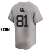 Luis Gil Youth New York Yankees Gray Limited Away Jersey