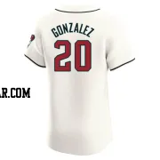 Luis Gonzalez Men's Arizona Diamondbacks Cream Elite Home Jersey