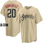 Luis Gonzalez Men's Arizona Diamondbacks Gold Replica 2021 City Connect Cool Base Jersey