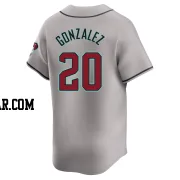 Luis Gonzalez Men's Arizona Diamondbacks Gray Limited Away Jersey