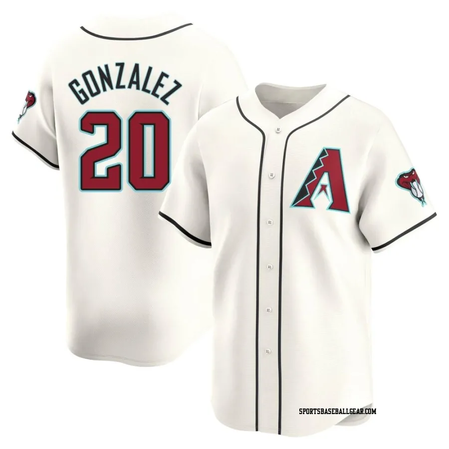 Luis Gonzalez Men's Arizona Diamondbacks White Limited Home Jersey