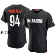 Luis Gonzalez Men's Baltimore Orioles Black Authentic 2023 City Connect Jersey