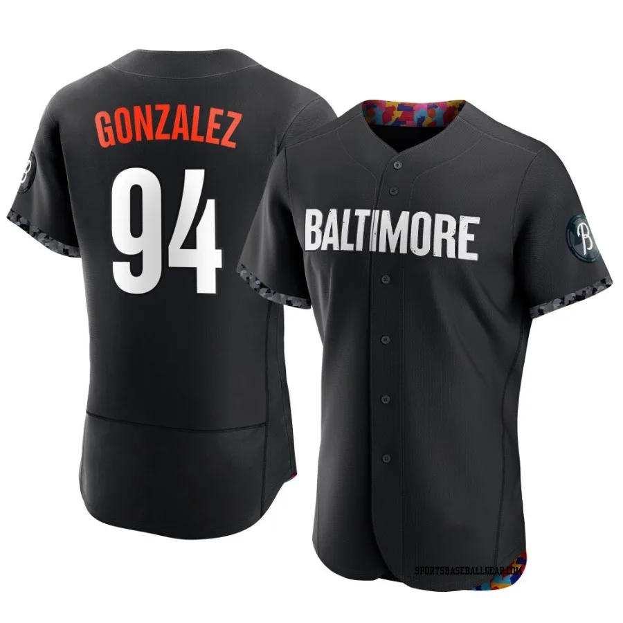 Luis Gonzalez Men's Baltimore Orioles Black Authentic 2023 City Connect Jersey