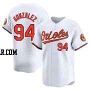 Luis Gonzalez Men's Baltimore Orioles White Limited Home Jersey