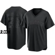 Luis Gonzalez Men's Houston Astros Black Replica Pitch Fashion Jersey