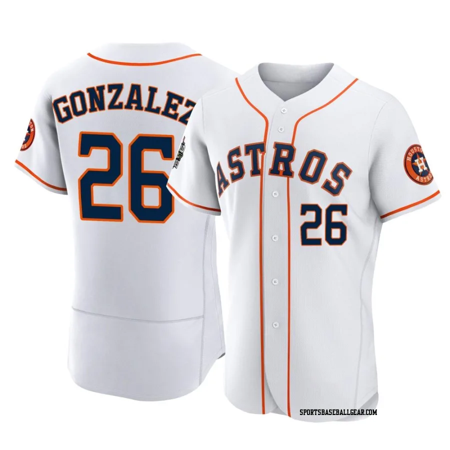 Luis Gonzalez Men's Houston Astros White Authentic 2022 World Series Home Jersey