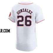 Luis Gonzalez Men's Houston Astros White Elite Home Jersey