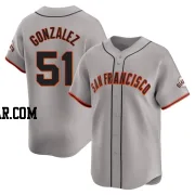 Luis Gonzalez Men's San Francisco Giants Gray Limited Away Jersey