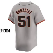 Luis Gonzalez Men's San Francisco Giants Gray Limited Away Jersey