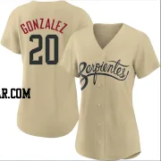 Luis Gonzalez Women's Arizona Diamondbacks Gold Authentic 2021 City Connect Cool Base Jersey