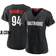 Luis Gonzalez Women's Baltimore Orioles Black Replica 2023 City Connect Jersey