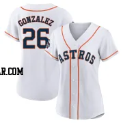 Luis Gonzalez Women's Houston Astros White Replica 2022 World Series Champions Home Jersey