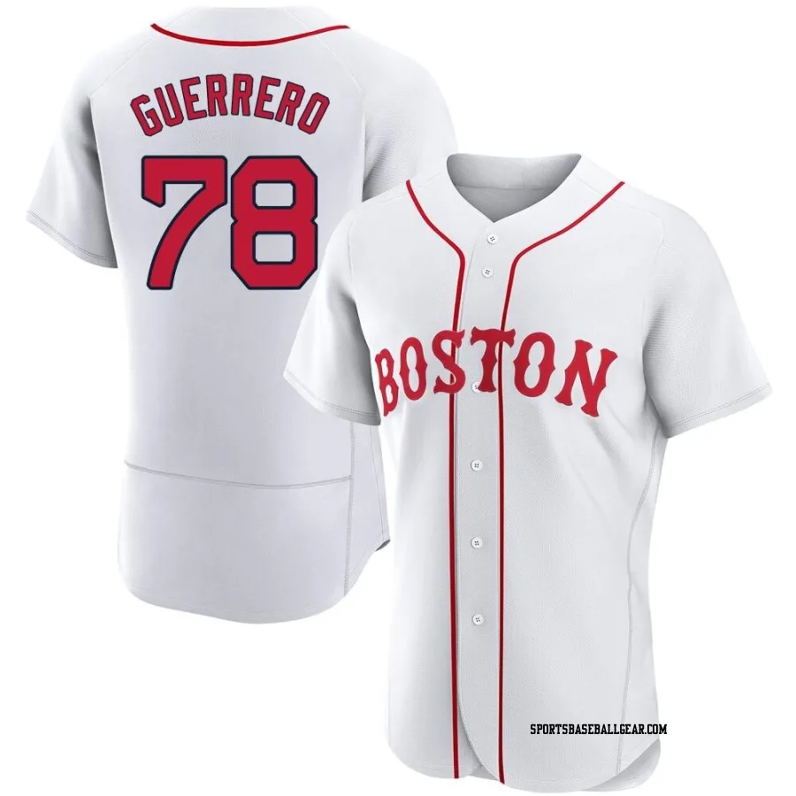 Luis Guerrero Men's Boston Red Sox White Authentic 2021 Patriots' Day Jersey