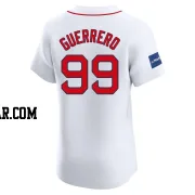 Luis Guerrero Men's Boston Red Sox White Elite Home Patch Jersey