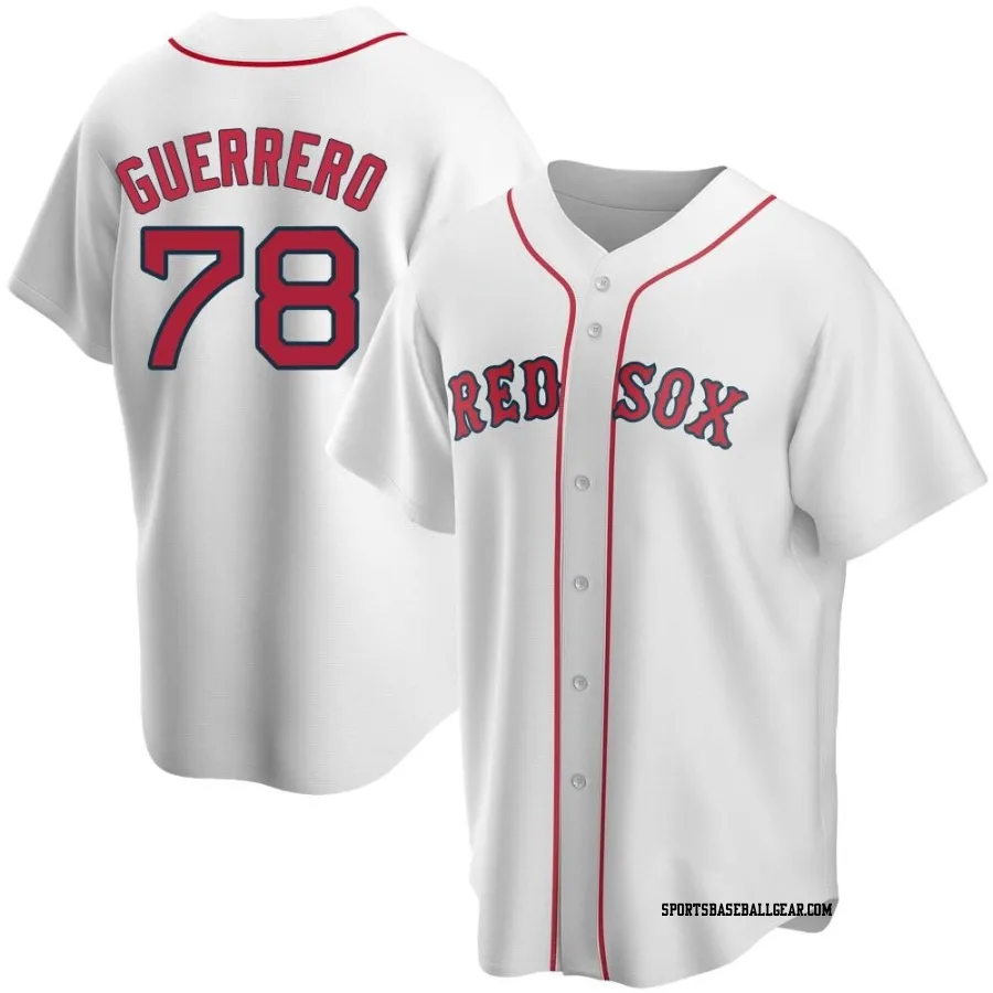 Luis Guerrero Men's Boston Red Sox White Replica Home Jersey