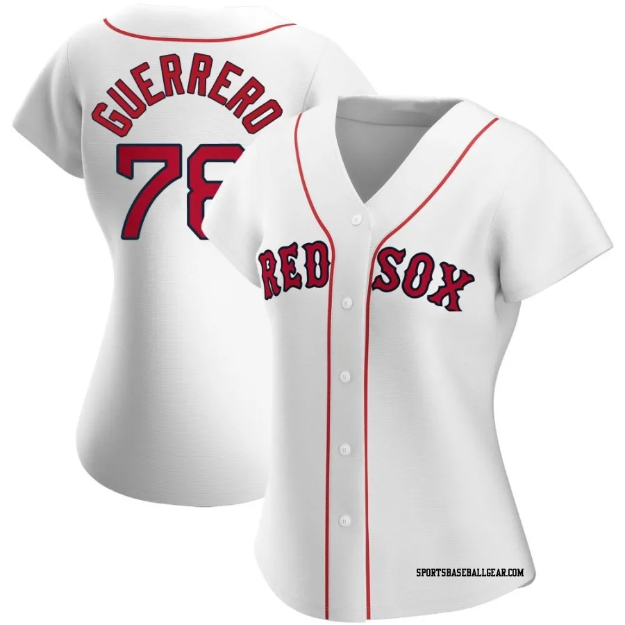 Luis Guerrero Women's Boston Red Sox White Authentic Home Jersey