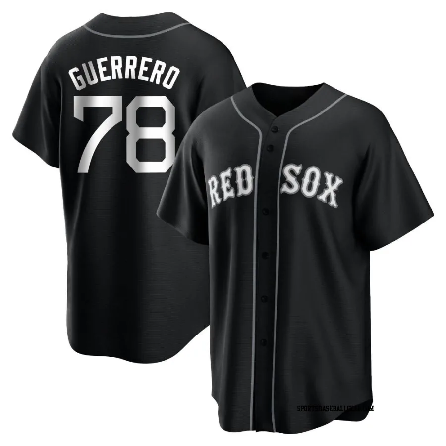 Luis Guerrero Youth Boston Red Sox Black/White Replica Jersey